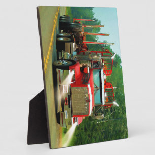 Big Truck and Highway Art for Lorry-lovers Plaque