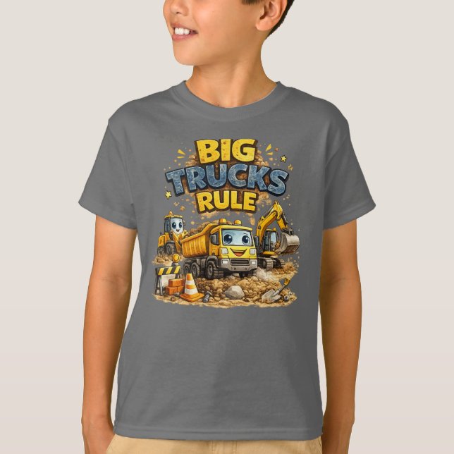 Big Trucks Rule T-Shirt (Front)