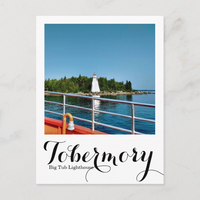 Big Tub Lighthouse Tobermory Ontario Canada Postcard (Front)