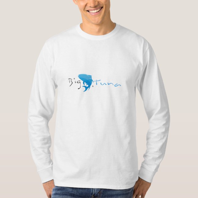 Big Tuna - Basic White Long Sleeve T-Shirt (Front)