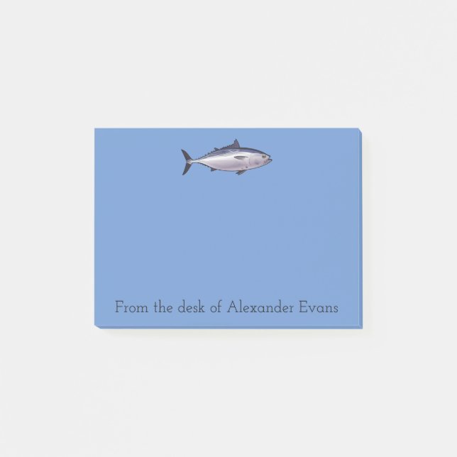 Big Tuna Fishing Personalize Post-it Notes (Front)