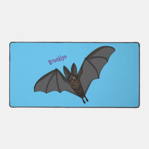 Big vampire bat cartoon illustration desk mat