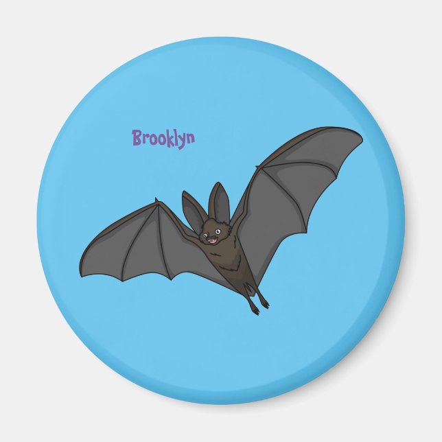 Big vampire bat cartoon illustration  magnet (Front)