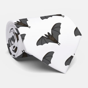 Big vampire bat cartoon illustration tie