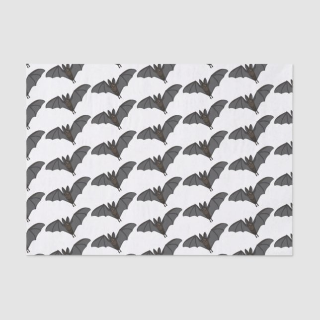 Big vampire bat cartoon illustration tissue paper (Front)