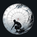 Big Wave Surfer Dartboard<br><div class="desc">Designed for surfers, add name/custom text if needed. Image ©riverme*2012.</div>