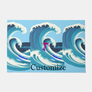 Big Wave Surfer Thunder_Cove Doormat
