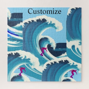 Big Wave Surfer Thunder_Cove Jigsaw Puzzle
