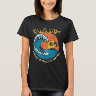 Big Wave Surfing Graphic Ocean Design For Surfer M T-Shirt