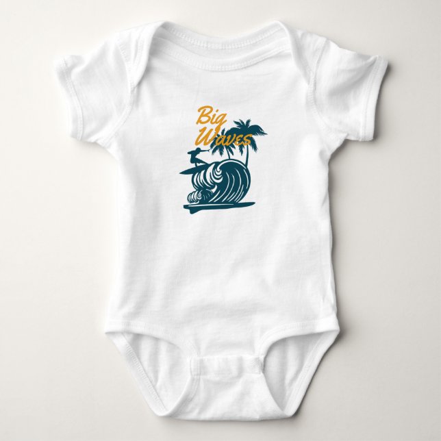 Big Waves Baby Bodysuit (Front)