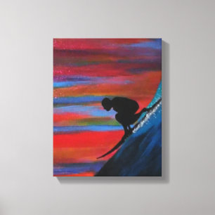 Big waves canvas print