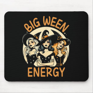 Big Ween Energy Halloween Vintage Witches Men Wome Mouse Pad