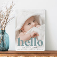Big Welcome | Photo Birth Announcement