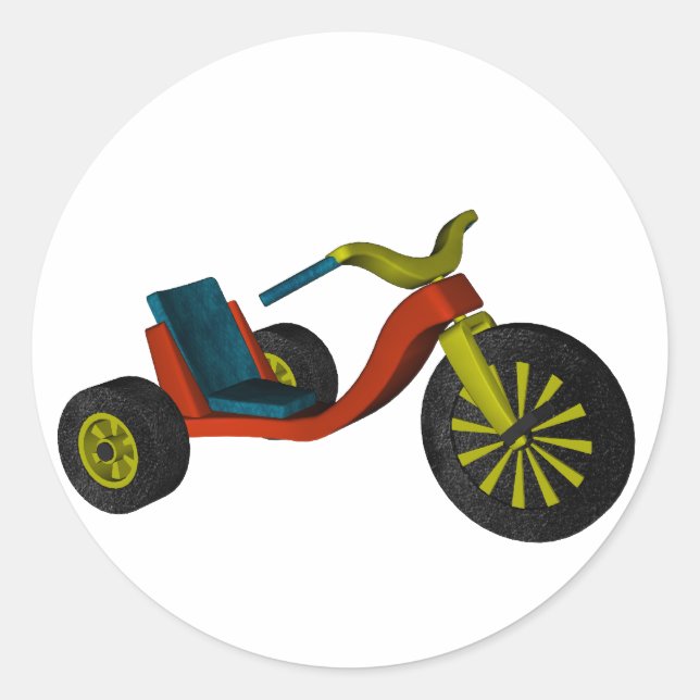 Big Wheel Classic Round Sticker (Front)