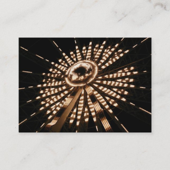 Big Wheel, Mini Photo Business Card (Front)