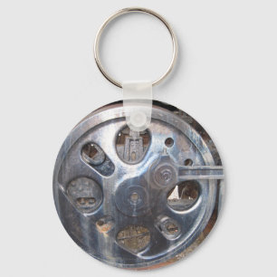 Big Wheels Keep on Turnin' Railroad Engine Keychain