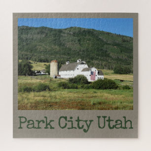 Big White Barn Park City Utah Scenic Puzzle