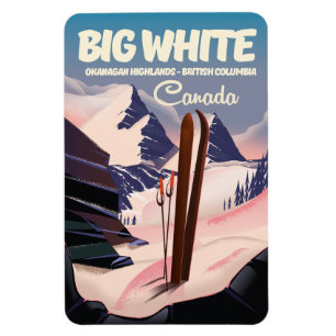 Big White British Columbia Canada ski. Magnet