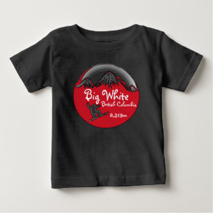 Big White British Columbia red baby board T-Shirt