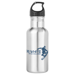 Big White British Columbia Snowboarder 532 Ml Water Bottle