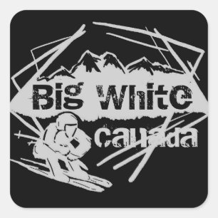 Big White Canada skier sticker