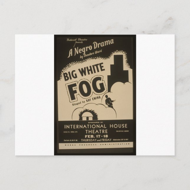 Big White Fog Postcard (Front)