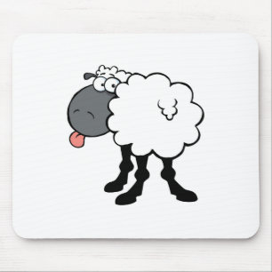 Big White Sheep Mouse Pad