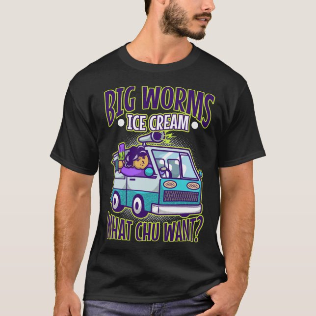 Big worms ice cream truck  1 T-Shirt (Front)