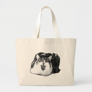 Big Yawn, Dotted Joy Large Tote Bag