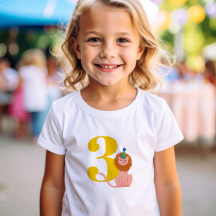 Big Year Birthday Party Lion T-Shirt