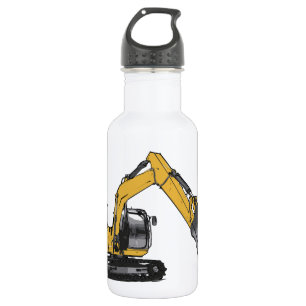 Big Yellow Excavator 532 Ml Water Bottle
