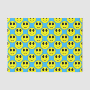 Big Yellow Happy Face Allover Tissue Paper