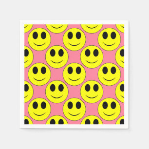 Big Yellow Happy Face Napkin