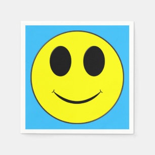 Big Yellow Happy Face Napkin