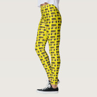Big Yellow School Bus Buses Driver Teacher Legging