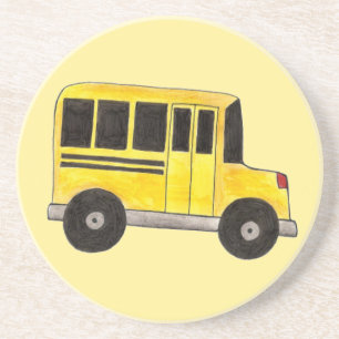 Big Yellow School Bus Education Teacher Bus Driver Coaster