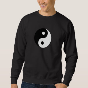 Big Yin Yang Black White Costume Cool Cute Christm Sweatshirt