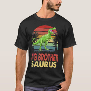 Bigbrosaurus Rex Dinosaur Big Bro Saurus Brother F T-Shirt