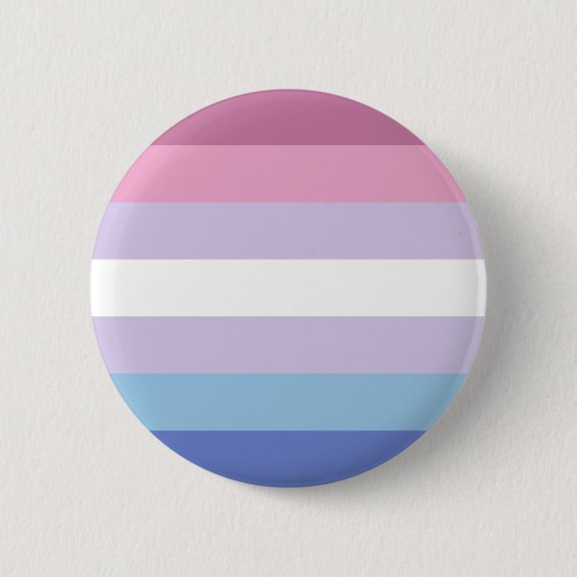 Bigender Pride Flag 2 Inch Round Button (Front)
