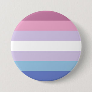 Bigender Pride Flag 3 Inch Round Button