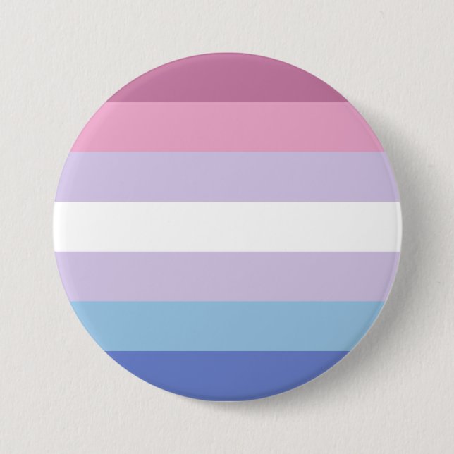 Bigender Pride Flag 3 Inch Round Button (Front)