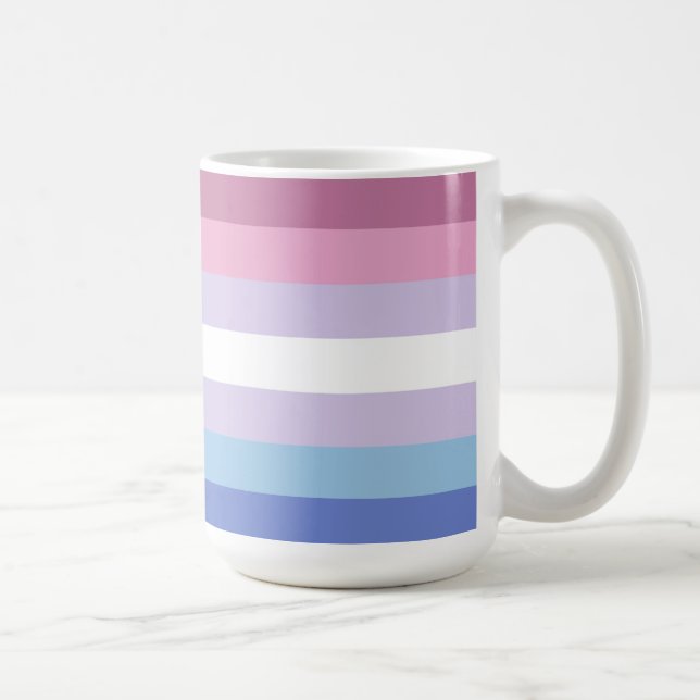Bigender Pride Flag Coffee Mug (Right)