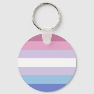 bigender pride flag keychain