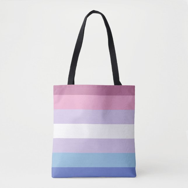 Bigender Pride Flag Tote Bag (Front)