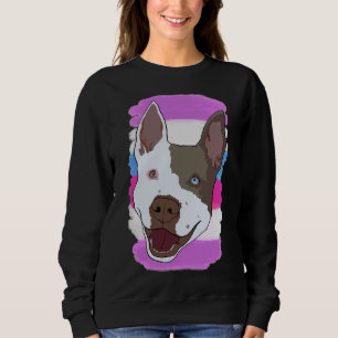 Bigender Pride Pitbull Sweatshirt