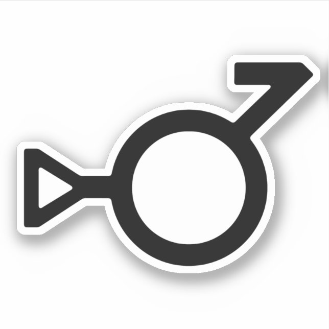 Bigender Third Gender Gender Symbol (Front)