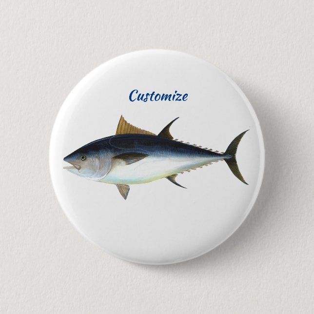 Bigeye Tuna Style Thunder_Cove 2 Inch Round Button (Front)