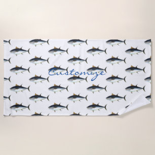 Bigeye Tuna Style Thunder_Cove Beach Towel