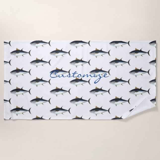 Bigeye Tuna Style Thunder_Cove Beach Towel (Front)