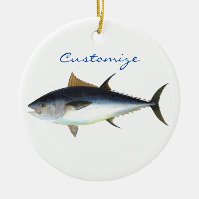 Bigeye Tuna Style Thunder_Cove Ceramic Ornament (Front)